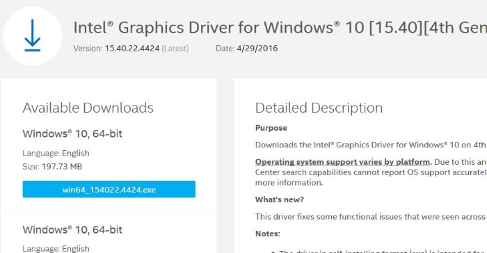 Intel Hd Graphics Core I5 Driver Windows 10 32bit